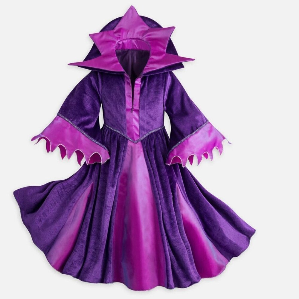 Disney Store Maleficient Dress Up Halloween Costume Purple Girls Size 7/8 - Picture 1 of 4